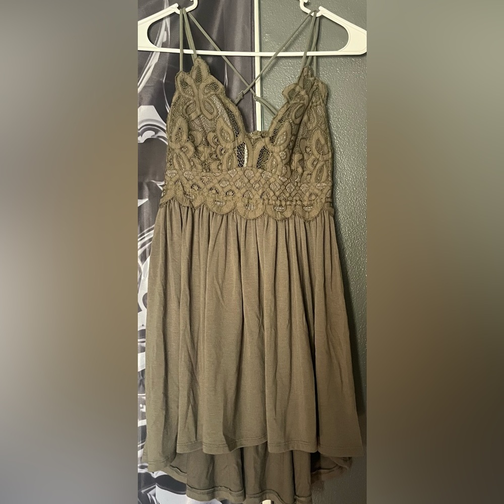 Olive green blouse